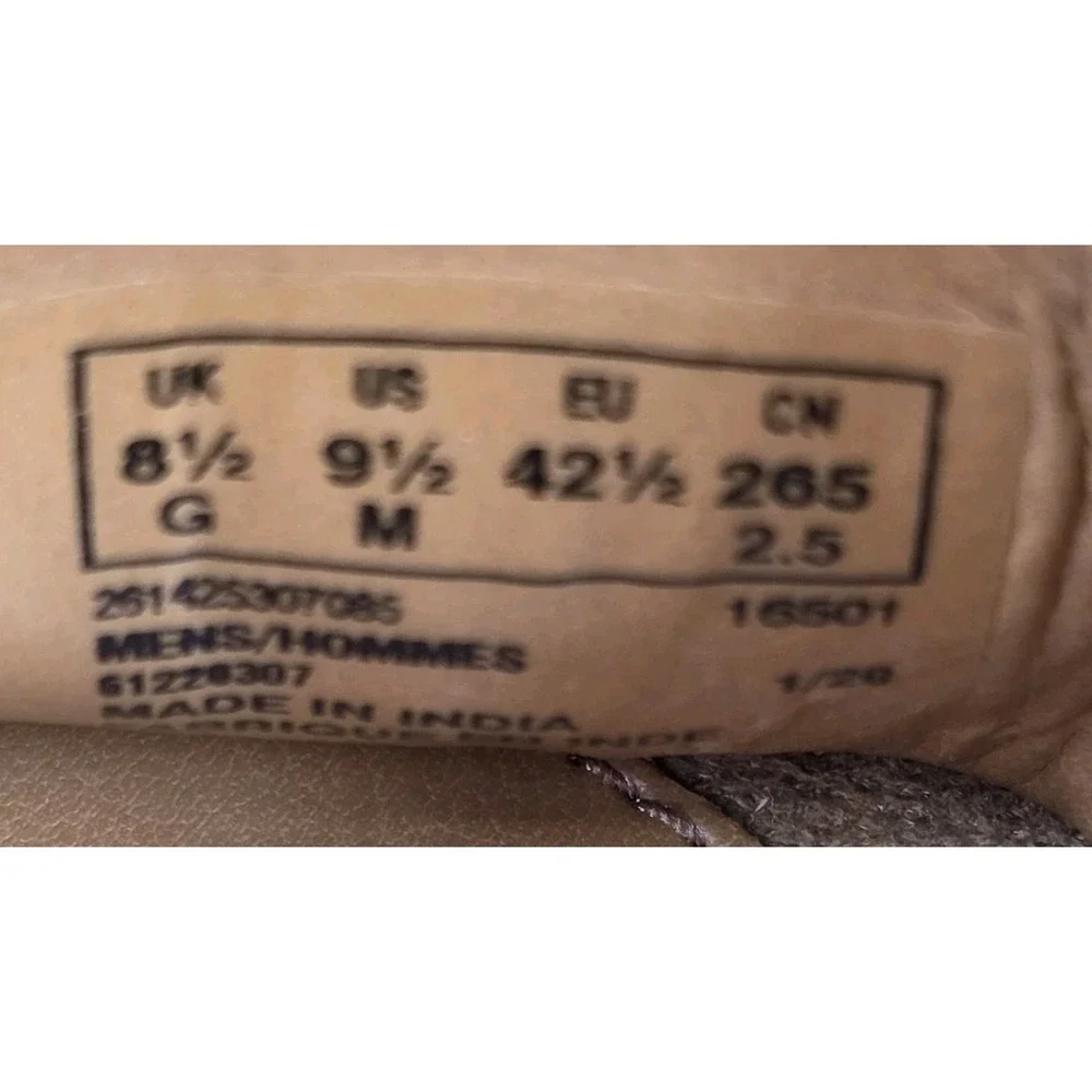 Clarks Ashmont Race Mens 9.5M Light Tan Leather Driving Moccasin Loafers Shoes
